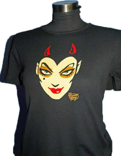 Large T-shirt Devil Face - Vince Ray