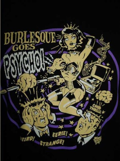 Skinny Fit T-shirt Burlesque Goes Psycho - Vince Ray