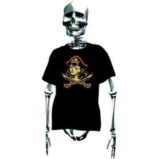 Skinny Fit T-shirt Pirate Gal - Vince Ray