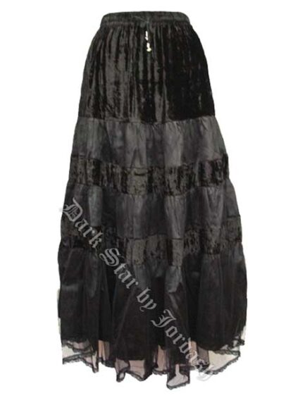 Black Velvet Skirt (12-14)