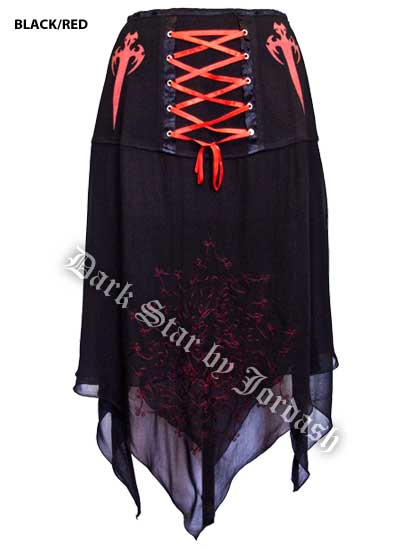 Jersey/georgette skirt (10-12)